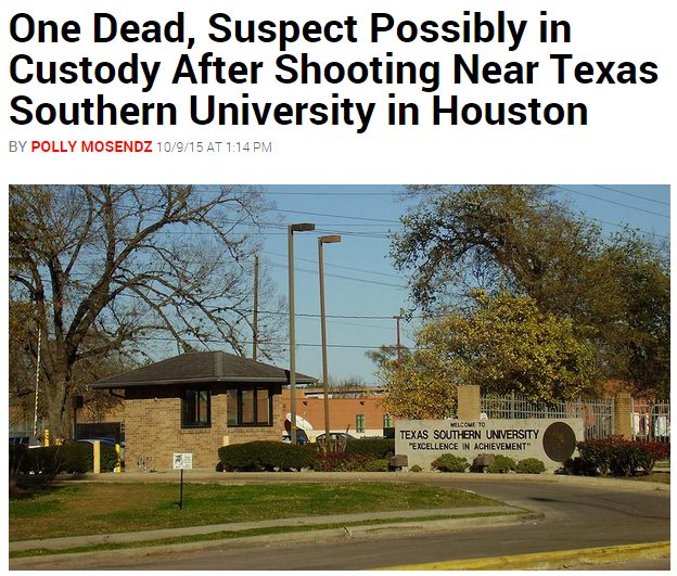 shooting near texas southern
