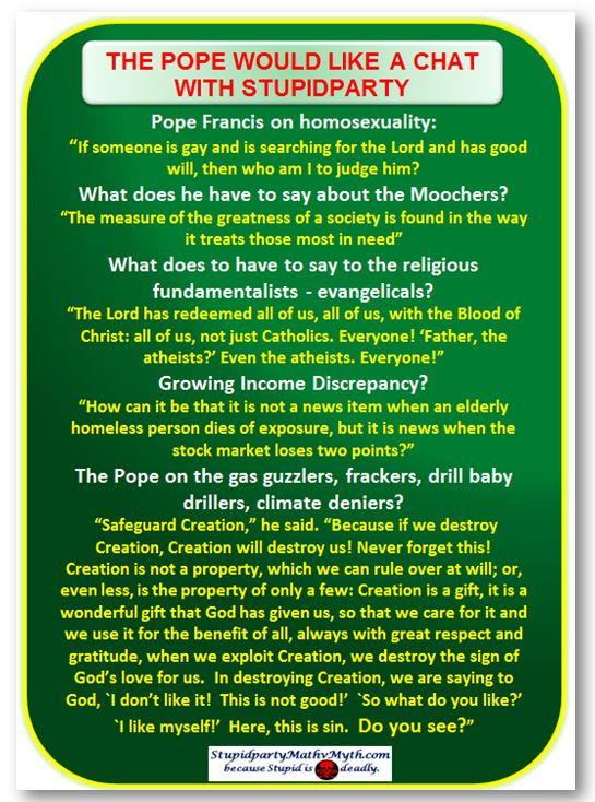 Pope chat with stupidparty
